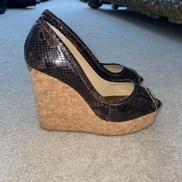 Jimmy Choo Snakeskin Wedge pump - Picture 2 of 6